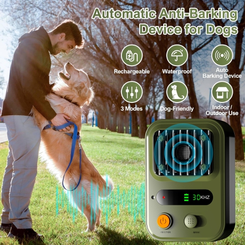 Ultrasonic barking control device, dog training device, outdoor anti-dog bite dog repellent device, high-power intelligent strong barking control