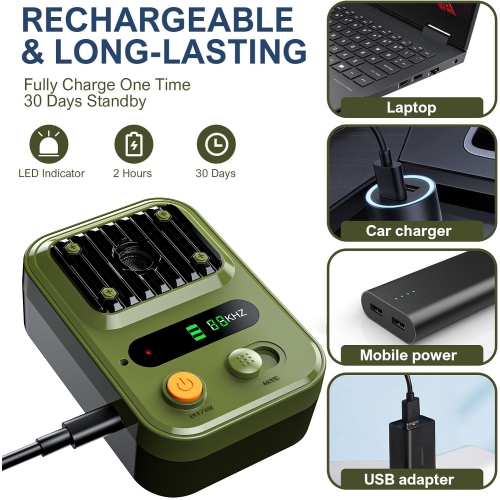 Ultrasonic barking control device, dog training device, outdoor anti-dog bite dog repellent device, high-power intelligent strong barking control