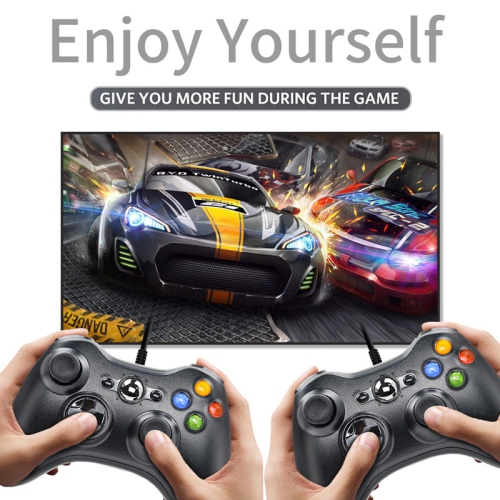 FOR XBOX360 wired game controller with vibration, suitable for PC, xbox360, game console - white
