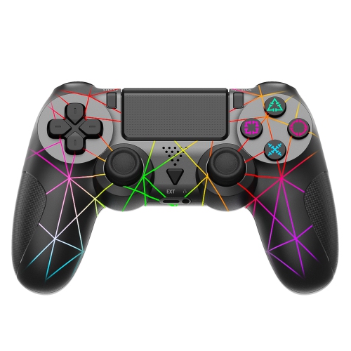 P4 manette de jeu sans fil à bouton de manette de jeu Gyroscope léger à écran tactile Bluetooth contrôleur de jeu adapté pour