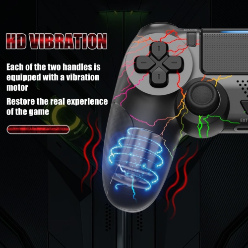 P4 manette de jeu sans fil à bouton de manette de jeu Gyroscope léger à écran tactile Bluetooth contrôleur de jeu adapté pour