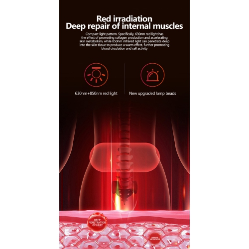 New infrared LED photon pulse spectrometer household heating belt silicone beauty large row of lights - [upgraded version] large row of lights