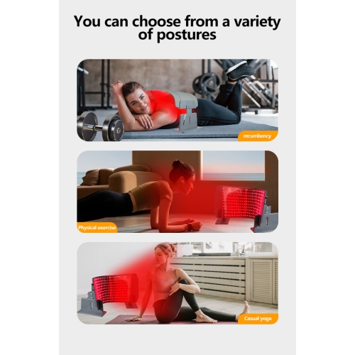 New infrared LED photon pulse spectrometer household heating belt silicone beauty large row of lights - [upgraded version] large row of lights