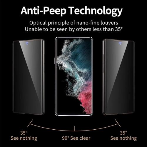 Suitable for Samsung S24 ultra mobile phone case anti-peep mobile phone case Magneto double-sided glass metal magnetic suction cover - red