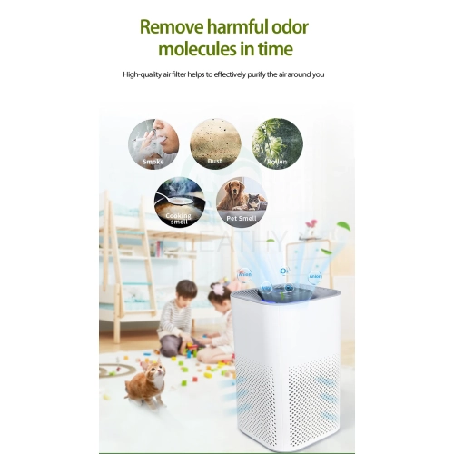 Formaldehyde removal office household purifier indoor 40 cubic meters of silent air sterilization and disinfection negative ion purification