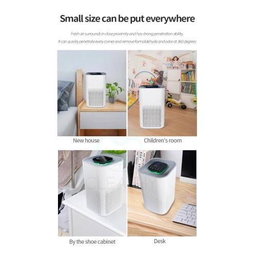 Formaldehyde removal office household purifier indoor 40 cubic meters of silent air sterilization and disinfection negative ion purification