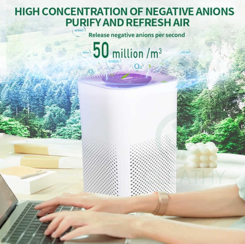 Formaldehyde removal office household purifier indoor 40 cubic meters of silent air sterilization and disinfection negative ion purification