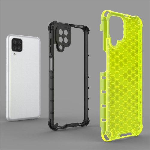 Suitable for Samsung S24 ultra transparent anti-fall mobile phone case creative honeycomb protective cover, TPU+PC material-transparent color