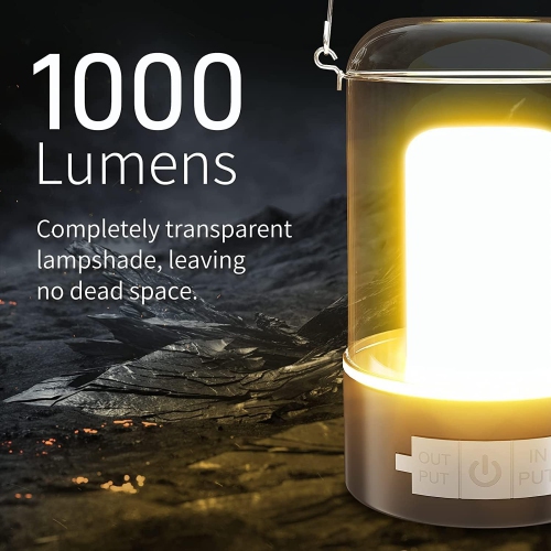 Outdoor USB Charging Flame Camping Light Three-mode Switch Portable Camping Atmosphere Light Tent Light