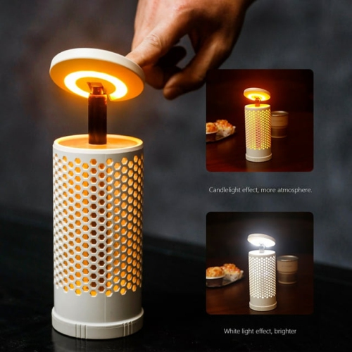 Telescopic Camping Lantern, Retractable Camping Light USB Rechargeable Lantern Table Lamp, Portable Handheld Camping Lantern Adjustable Beam Light