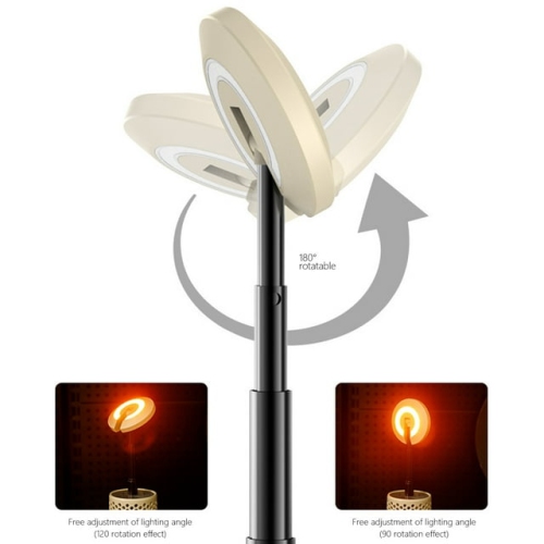 Telescopic Camping Lantern, Retractable Camping Light USB Rechargeable Lantern Table Lamp, Portable Handheld Camping Lantern Adjustable Beam Light