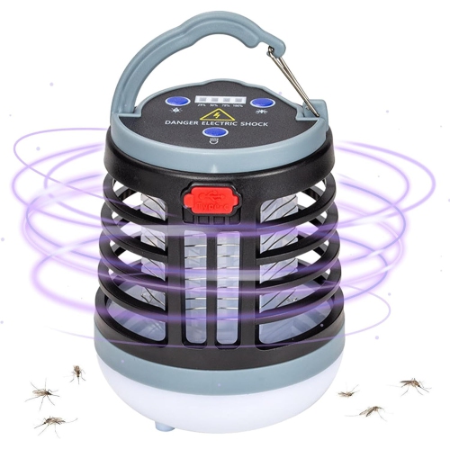 Portable Mosquito Stunner with Camping Light, USB Charging, Suitable for Indoor and Camping