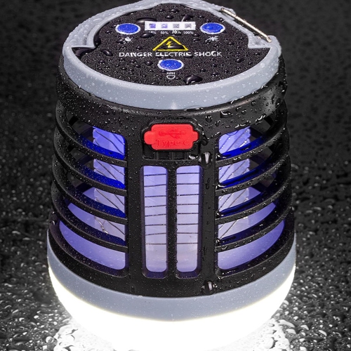 Portable Mosquito Stunner with Camping Light, USB Charging, Suitable for Indoor and Camping