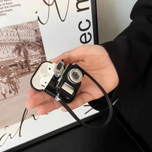 Flash camera shape, suitable for AirPods4 third generation soft shell Apple earphone protective case - earphone protective case only