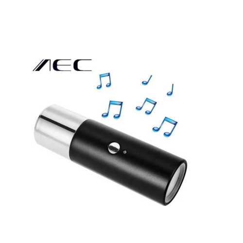 BT201 small steel gun flashlight Bluetooth speaker supports card insertion, outdoor waterproof portable music call, metal small speaker suitable for