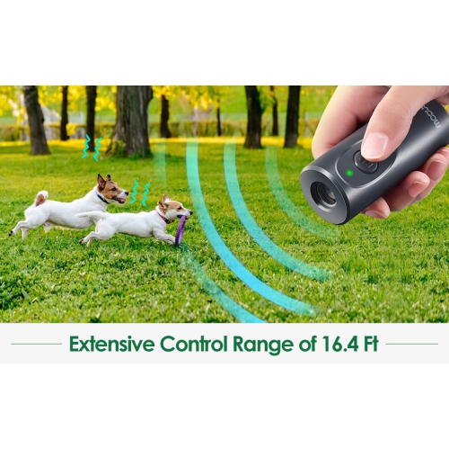 Appareil d'entraînement à ultrasons portatif pour chien avec dresseur à chien, anti-aboiement à ultrasons pour chien, indicateur LED d'entraînement