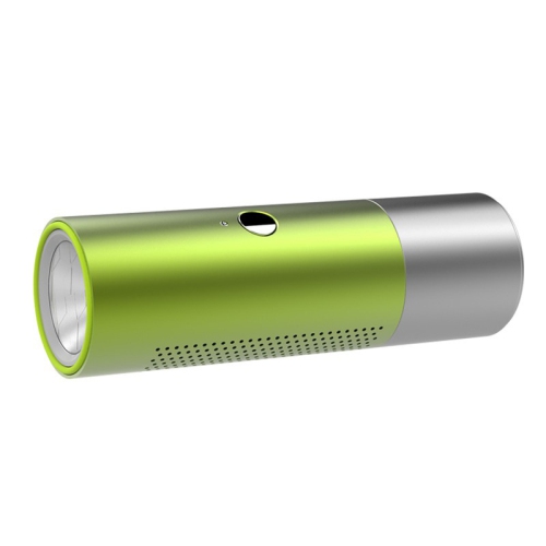 BT201 small steel gun flashlight Bluetooth speaker supports card insertion, outdoor waterproof portable music call, metal small speaker suitable for