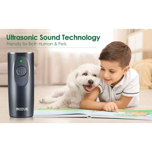 Appareil d'entraînement à ultrasons portatif pour chien avec dresseur à chien, anti-aboiement à ultrasons pour chien, indicateur LED d'entraînement