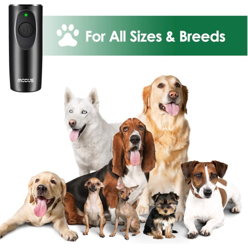 Appareil d'entraînement à ultrasons portatif pour chien avec dresseur à chien, anti-aboiement à ultrasons pour chien, indicateur LED d'entraînement