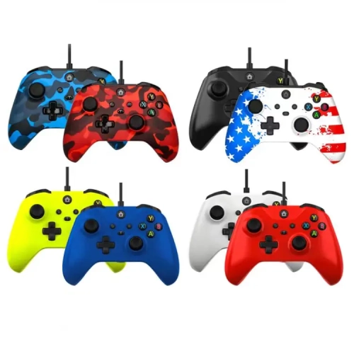 Applicable to XBOX ONE wired game controller PC/XBOXONE S game controller ONE X wired controller high-precision control Hall linear trigger-red