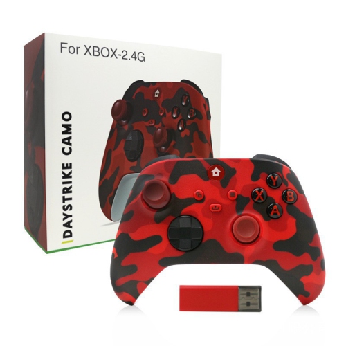Xbox Series X/S wireless 2.4G controller, trigger vibration motor, multi-platform compatibility, long-lasting battery life, supports Xbox/PC/ -Camo