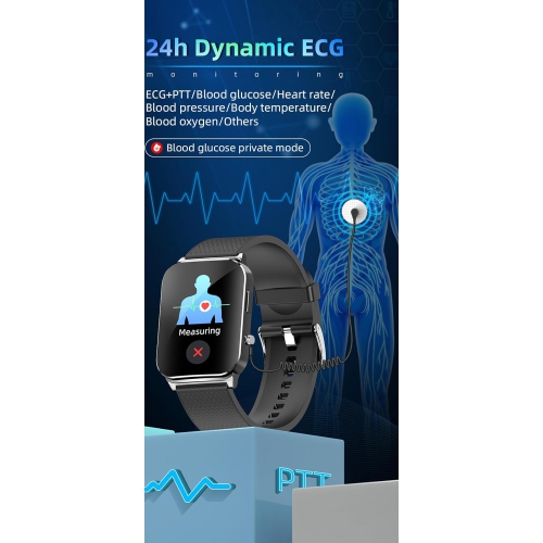 1.83-inch smart watch, magnetic charging, touch screen, IP67 waterproof, long battery life, support iOS/Android, surprise gift for family and friends