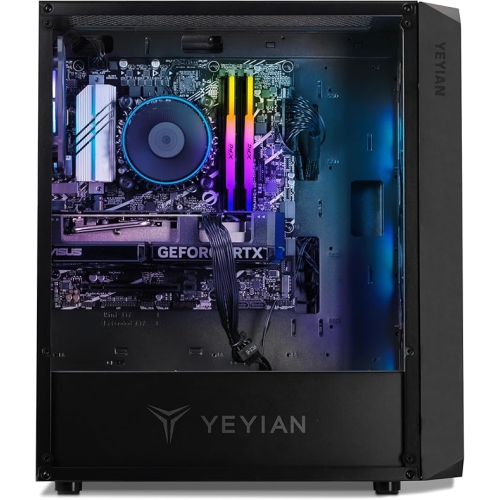 YEYIAN Yumi Prebuilt VR & AI Gaming PC, Intel i5 14400F up to 4.7GHz, RTX 5060 Ti 8GB GDDR7, 32GB DDR5 RGB 6000MHz, 1TB SSD, B760 Motherboard, Win 11