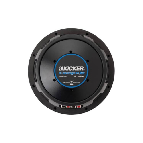 Haut-parleur d'extrêmes graves 800 W de 10 po série CompQ de 51 T1 de KICKER - 4 Ohm double