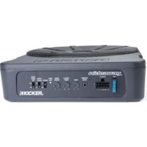 Kicker – Haut-parleur d'extrêmes graves amplifié compact 180&nbsp;W RMS de 10&nbsp;po série Hideaway 51HS10