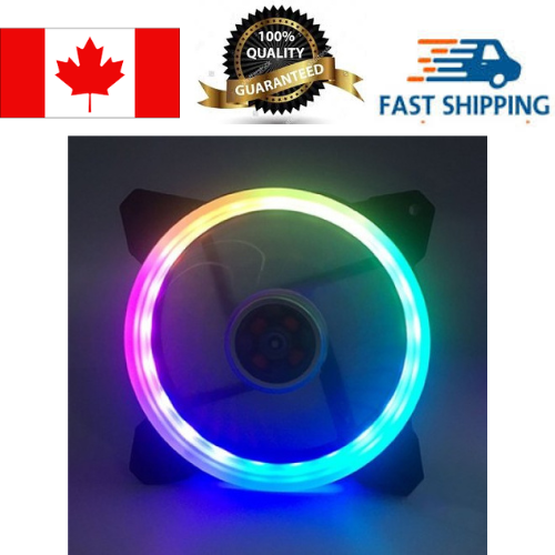 200x200x25mm Multi-color LED Light Fan