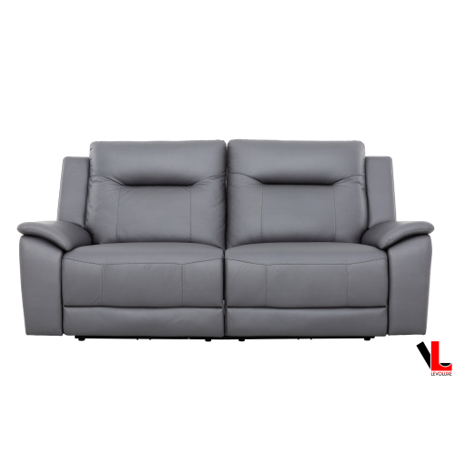 Levoluxe Avante 2 Piece Power Reclining Sofa and Loveseat in Jaxxon Steel