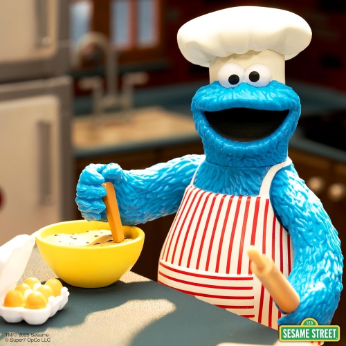Super7 Sesame Street Reaction Figures Wave 04 - Chef Cookie Action Figure