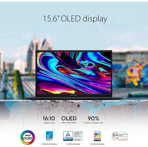 ASUS Vivobook S 15 Laptop, Intel 14-Core i7-12700H, 15.6" FHD Display, Iris Xe Graphics, 24GB DDR4 1TB SSD, Backlit Keyboard, Fingerprint, TB4, WiFi