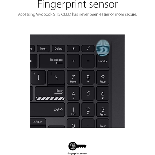 ASUS Vivobook S 15 Laptop, Intel 14-Core i7-12700H, 15.6" FHD Display, Iris Xe Graphics, 40GB DDR4 2TB SSD, Backlit Keyboard, Fingerprint, TB4, WiFi