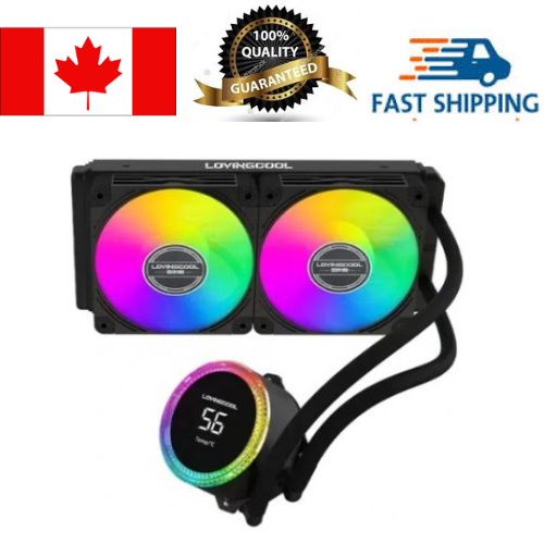 Refroidisseur liquide ARGB LC-B240-T 240&nbsp;mm avec affichage de la température