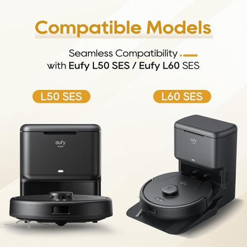 VACKING 10 Reusable Dust Bag Compatible for Eufy L60, for Eufy L50, for Eufy L60 Hybrid,