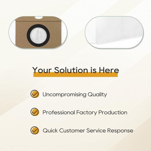 VACKING 10 Reusable Dust Bag Compatible for Eufy L60, for Eufy L50, for Eufy L60 Hybrid,