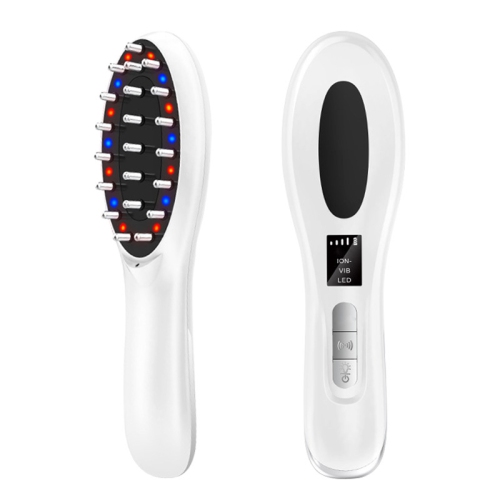 New household electric hair care comb negative ion hair care comb hair moisturizing liquid hair guide red and blue light vibration scalp massage comb