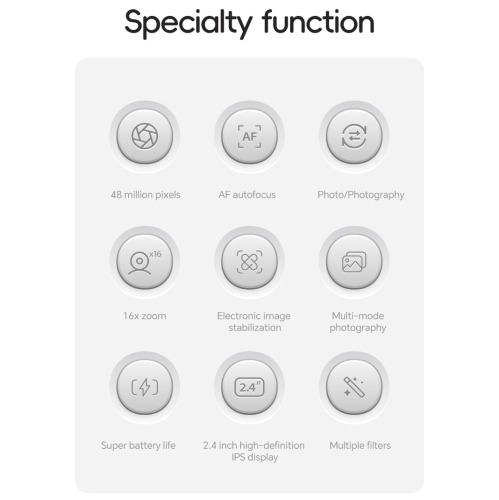 CCD digital camera HD portable ordinary digital camera home selfie camera travel portable screen 2.4 inches - black camera + data cable + lanyard +