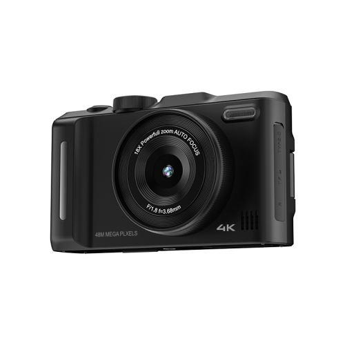 Digital camera CCD digital camera 2K digital camera 3-inch HD screen DX9 neutral home wide-angle, macro, rotating LCD screen, HD camera - black + 32G