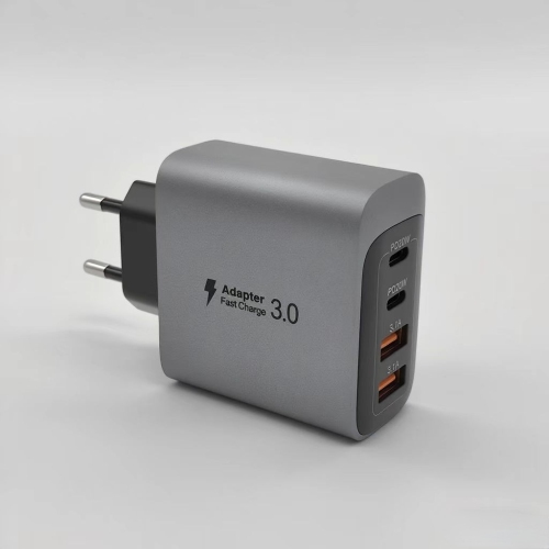 Hot selling US standard 55W dual PD mobile phone charger 2A2C multi-port charging head QC3.0 fast charging charging head - European standard 55W