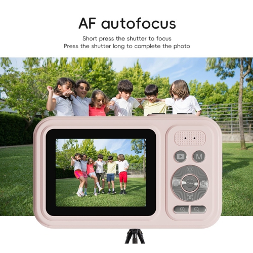 Appareil photo numérique CCD ÉTUDIANT Selfie Caméra HD Portable Appareil photo numérique anti-tremblement, écran HD grand-angle 2,4 pouces - Blanc +