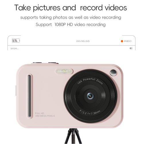 Appareil photo numérique CCD ÉTUDIANT ÉGOUTION Caméra HD portable Appareil photo numérique anti-tremblement, écran HD grand-angle 2,4 pouces vert +