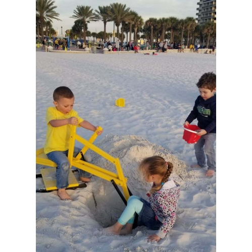 Pelle à sable jaune Ever-Last avec pièces en acier inoxydable