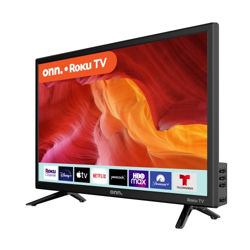 Boîte ouverte - ONN. Téléviseur intelligent Roku LED HD 720p de 24&nbsp;po