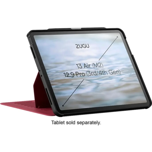 Zugu Case iPad Air 13 2025, (M2) 2024 / iPad Pro 12.9 4/3 (2020/2018) - Red