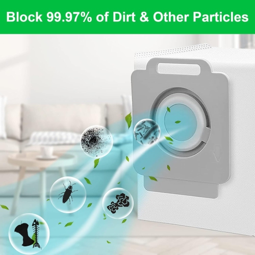 20 Pack Vacuum Dust Bags Compatible with iRobot Roomba Bags. iRobot Vacuum Cleaner Bags Automatic Dirt Disposal Bags