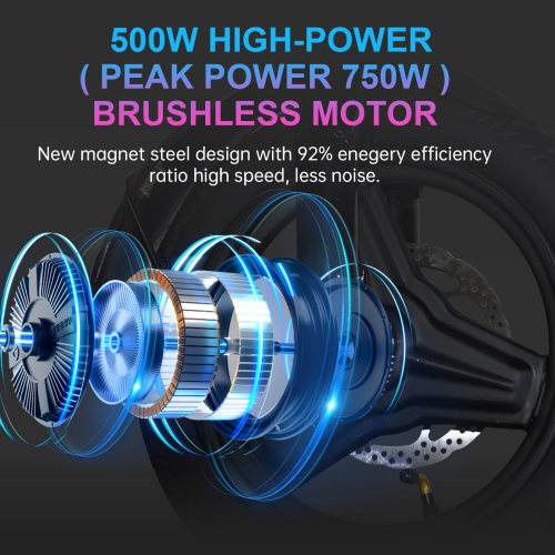 ZACHVO Foldable Electric Bicycle, 500W Peak Motor 45 Miles 80KM MAX Range, Upgraded E-bike with Front Basket, Phone Holder and Digital Display - Pink