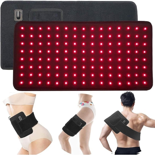 New 16'' X 7.9'' LED 660nm Red Light Therapy and 850nm Near Infrared Light Therapy Devices Large Pads Wearable Wrap for Pain