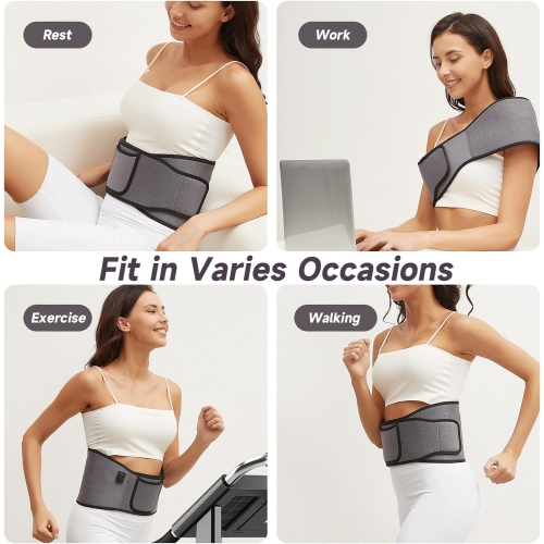 Red Light Therapy Wrap Belt for Body, Men and Women Gift,100 LEDs,5Gears 9Timers Remote Control, 660nm&850nm Infrared Light Therapy for Back, Waist,